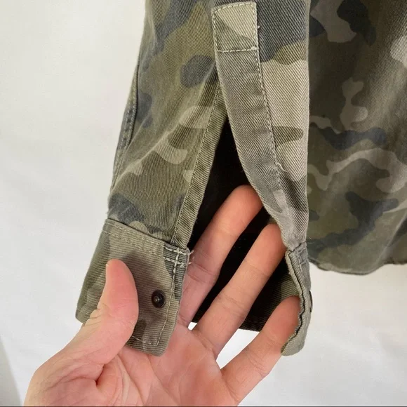Zara Lightweight Camo Military Jacket 13-14 - Picture 2 of 9